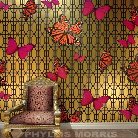 Jamie Adler S Butterflies Wall Covering For Your Glam Dwell