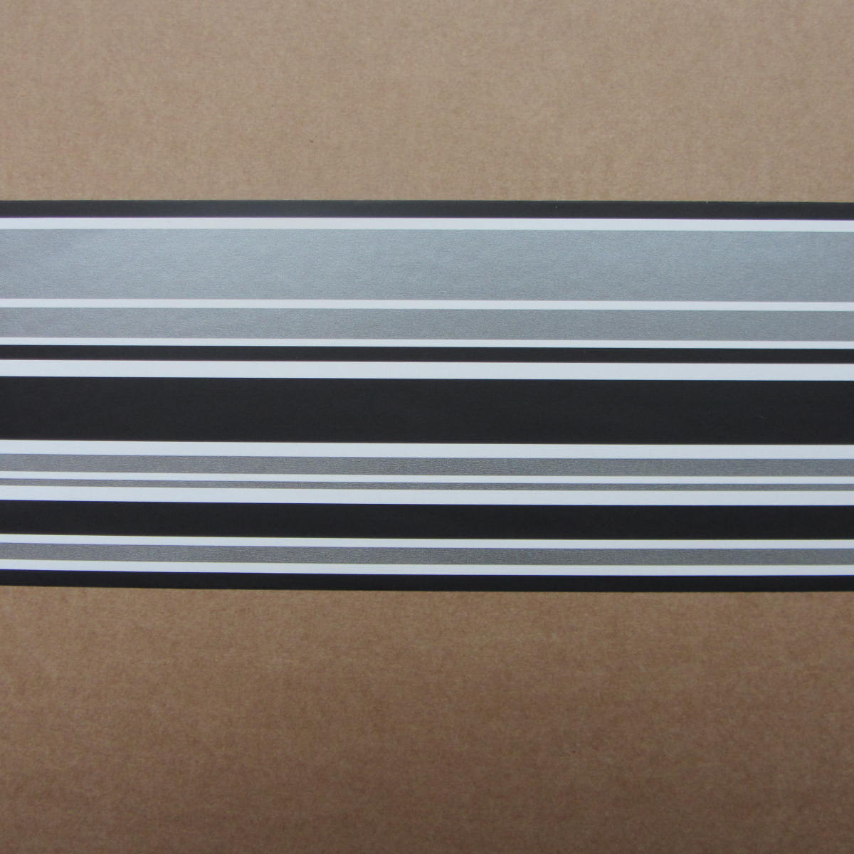 Details About Modern Black Silver Grey Stripe Readyroll Wallpaper