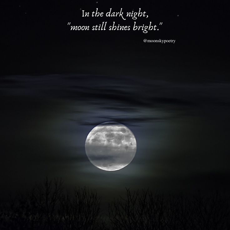Moon Poetry Dark Night Wallpaper Quotes The Darkest