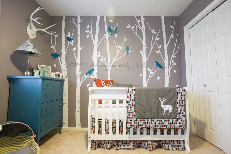 Nursery Modern Woodland Life Baby Showers