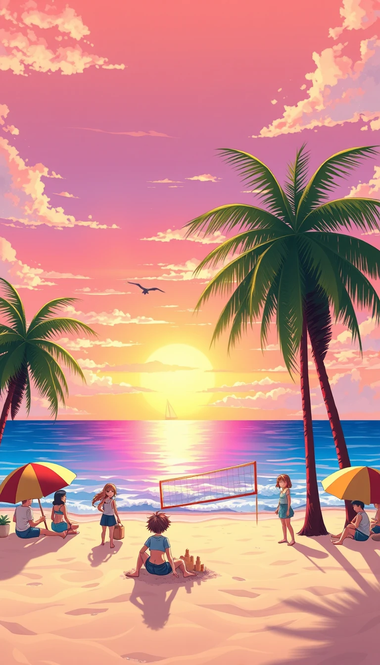 Anime Beach Wallpaper
