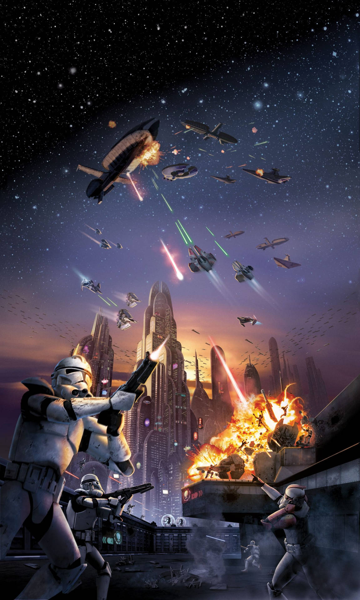 Star Wars iPhone Plus Clone Wallpaper
