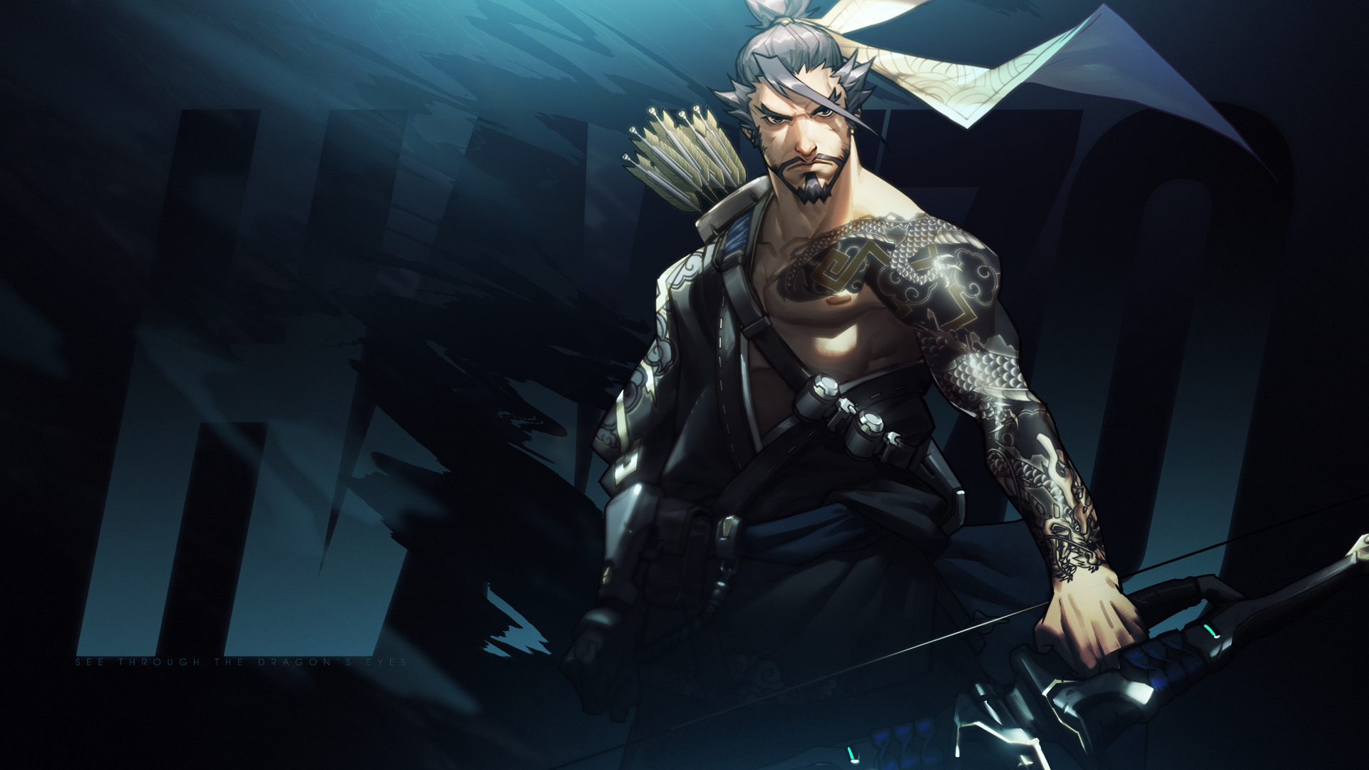 Overwatch   Hanzo Wallpaper by MikoyaNx on