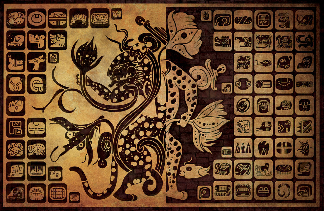 Mayan Glyphs Wallpaper By Ikarusmedia