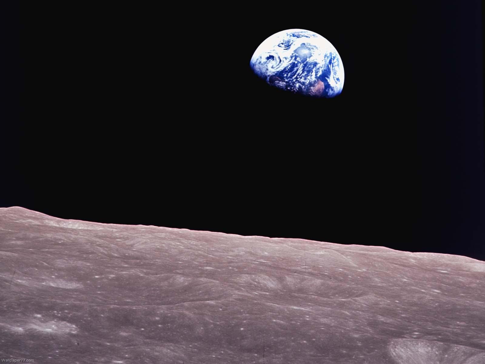 Earth From Moon Wallpaper HD W