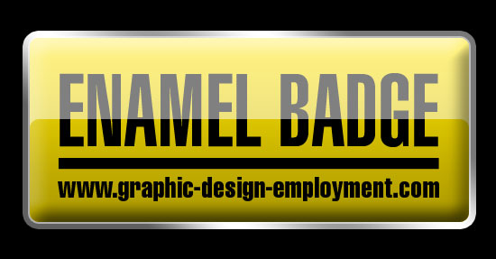 Graphic Design Employm Glassy Button Or Enamel Badge