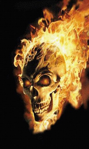 Flaming Skull Live Wallpaper For Android By Badpanyapps