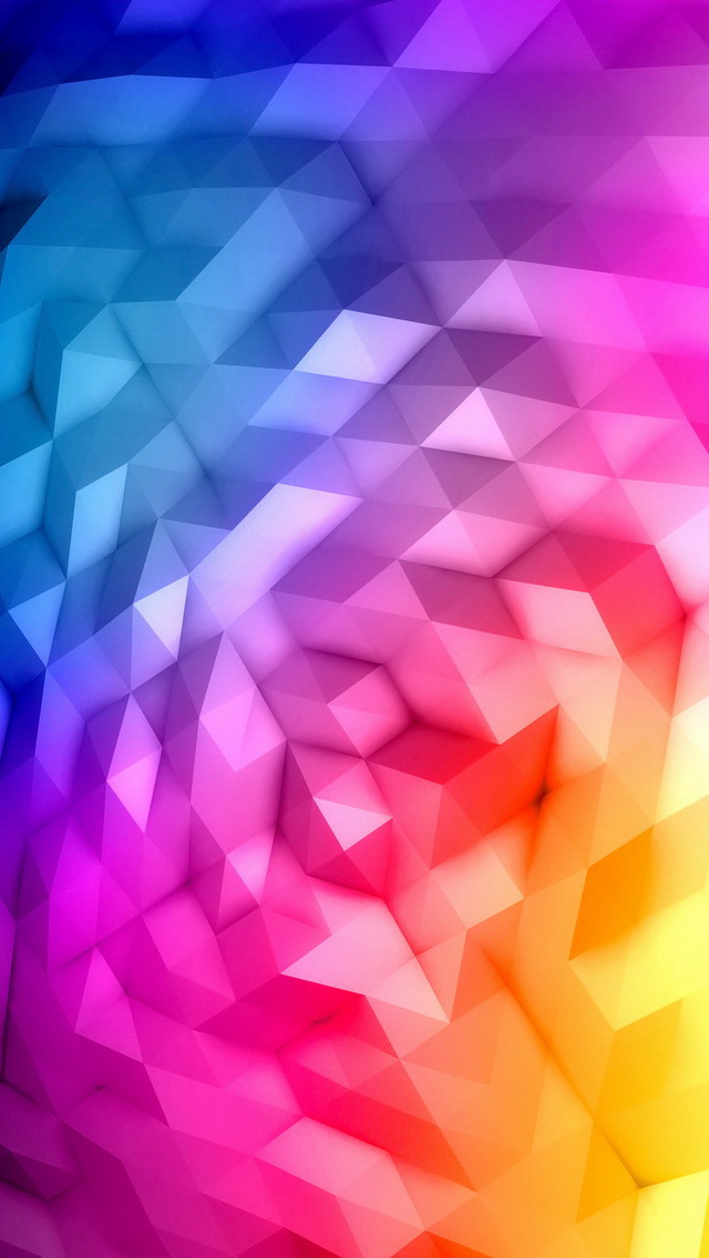Rainbow Shatter iPhone Wallpaper