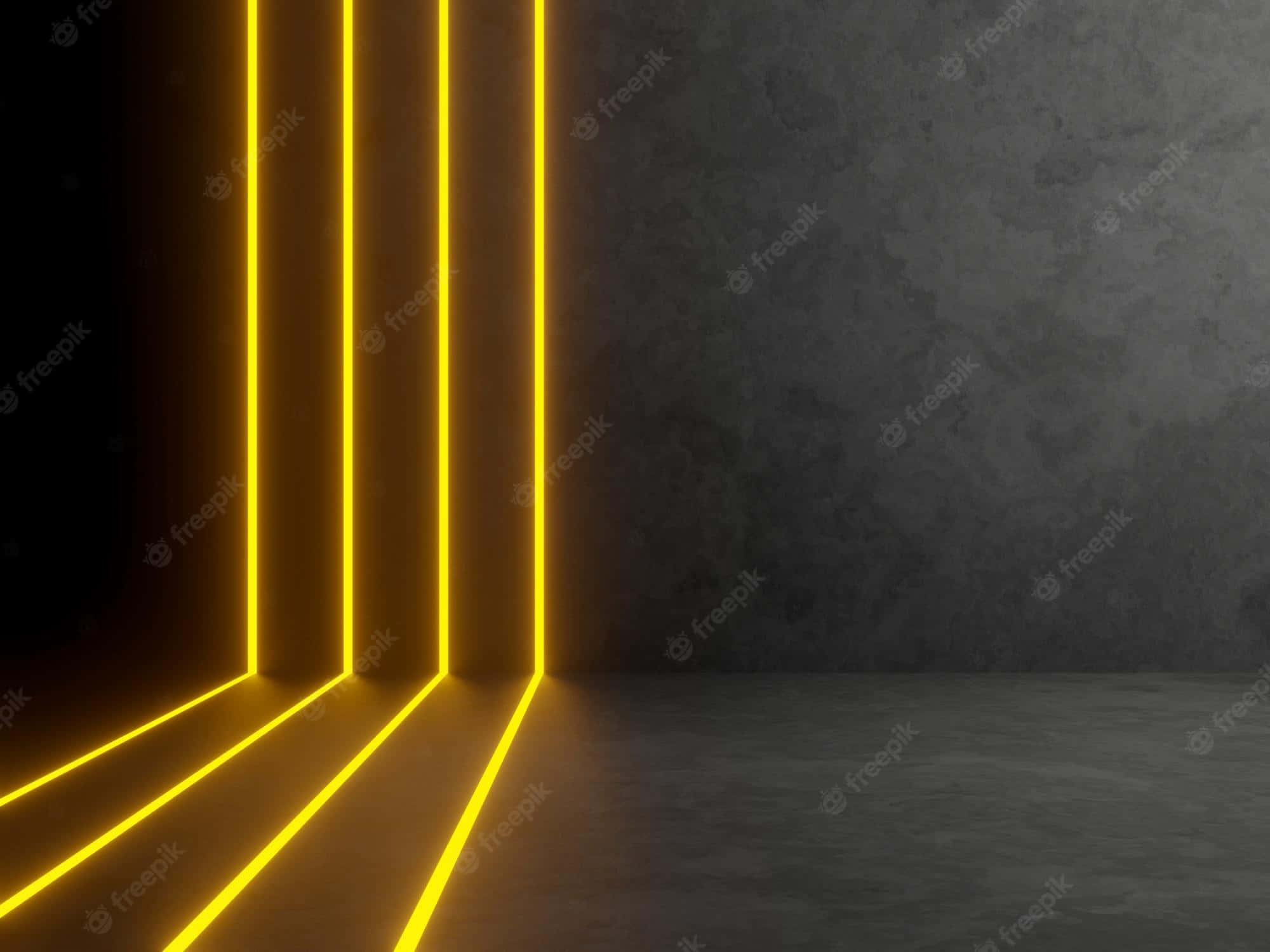 Yellow Neon Light Wallpaper