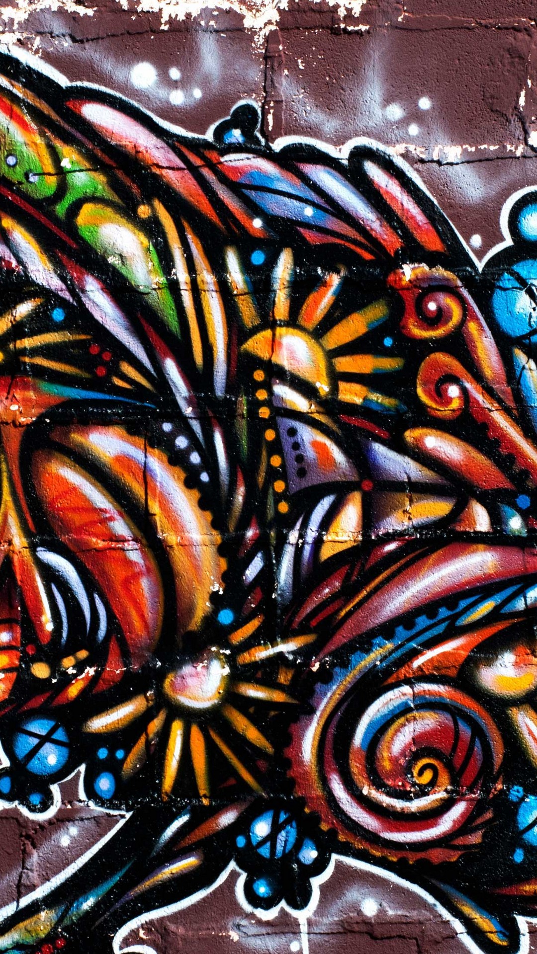 iPhone X Wallpaper Graffiti Letters 3d