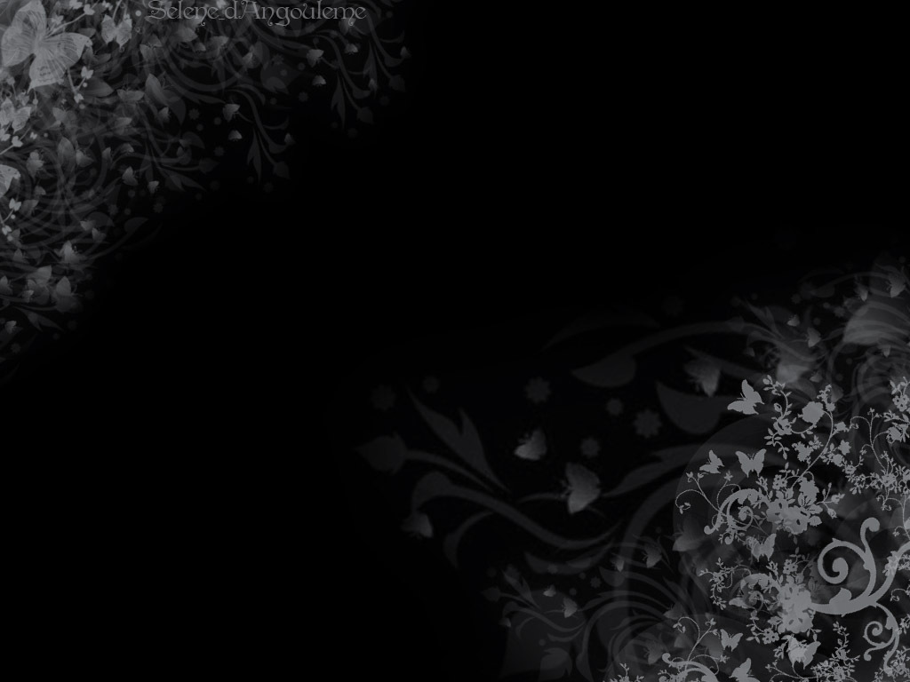 Black Floral Background For Desktop
