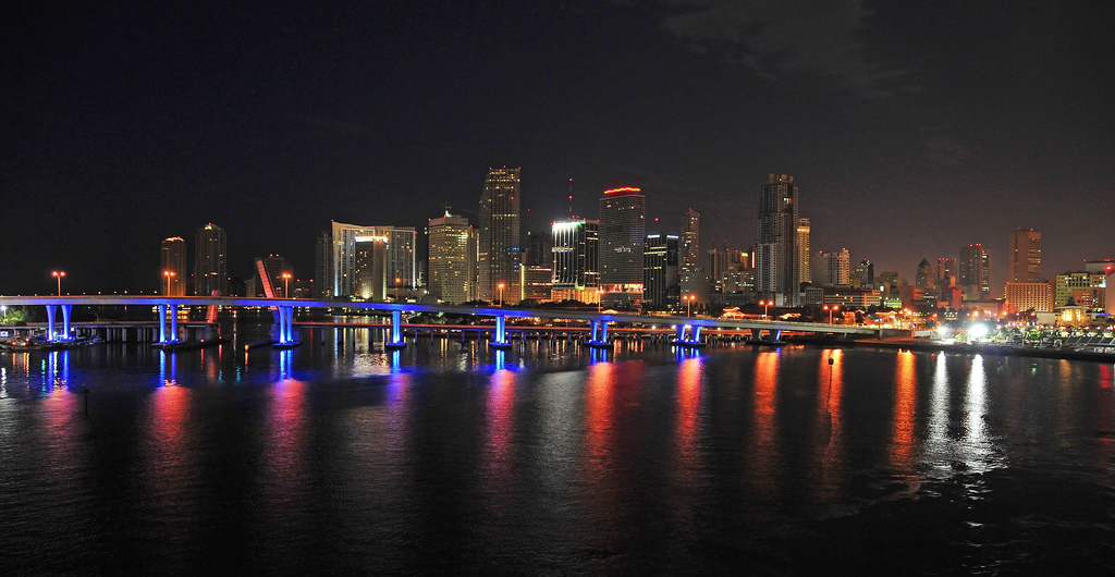 Miami Skyline By Adambaronphoto All Rights Reserved