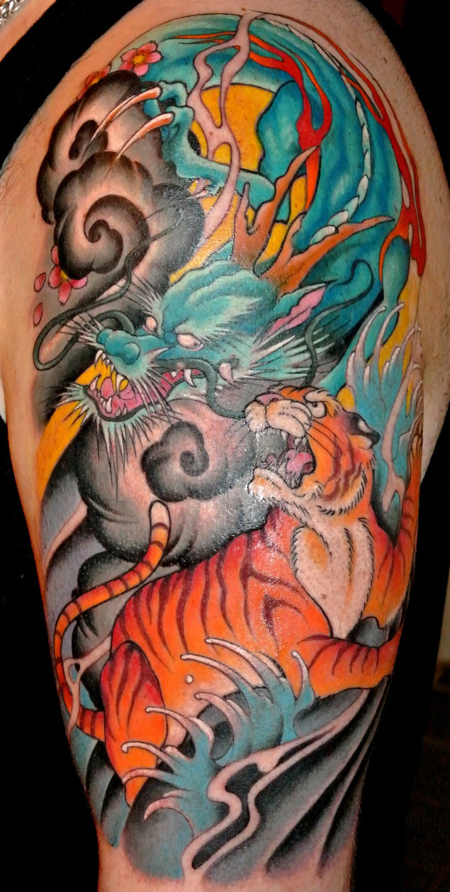 Tiger Vs Dragon By Kisbrigi