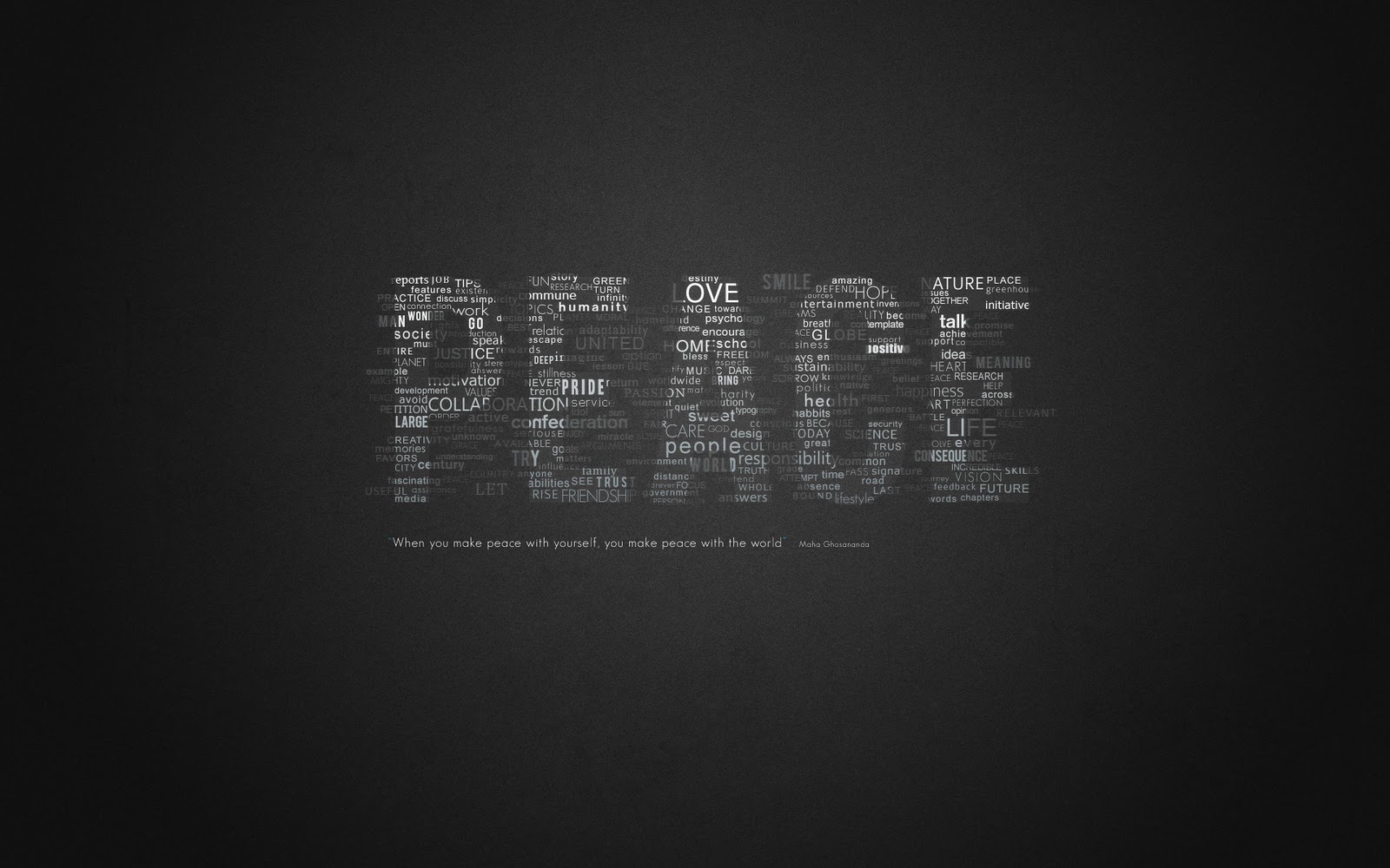 Peace And Love Wallpaper HD Early
