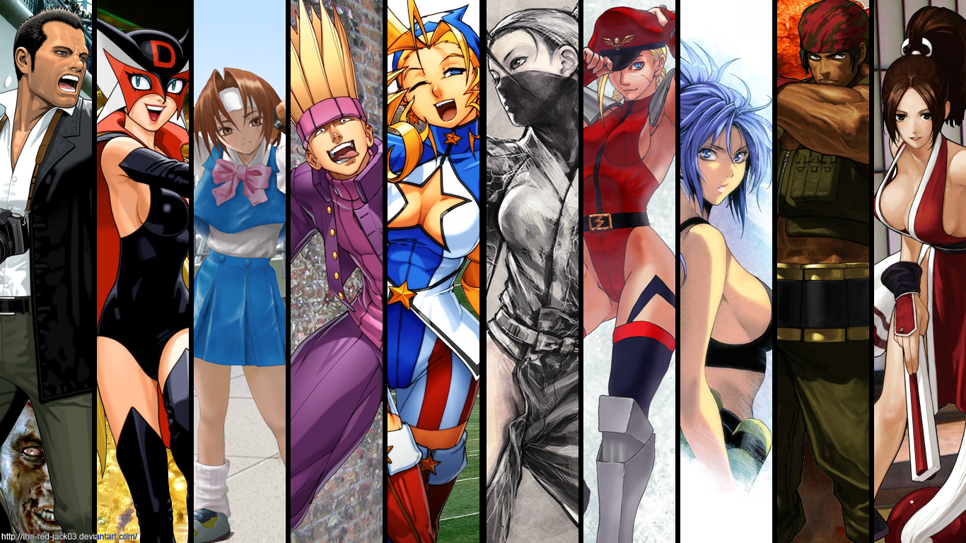 Fighting game wallpaper by The Red Jack03 1366x768