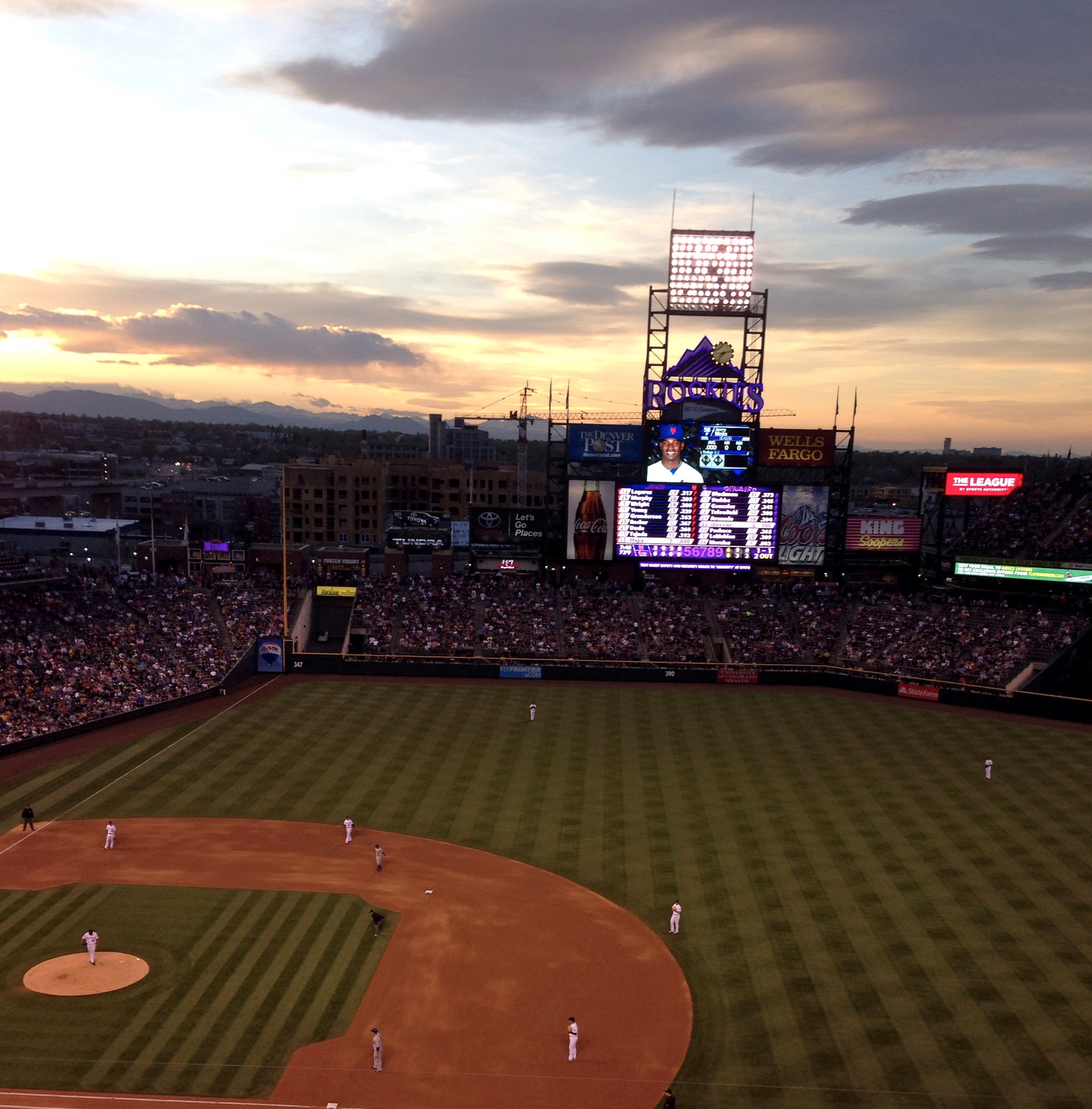 Coors Field Mountains You Can See The In