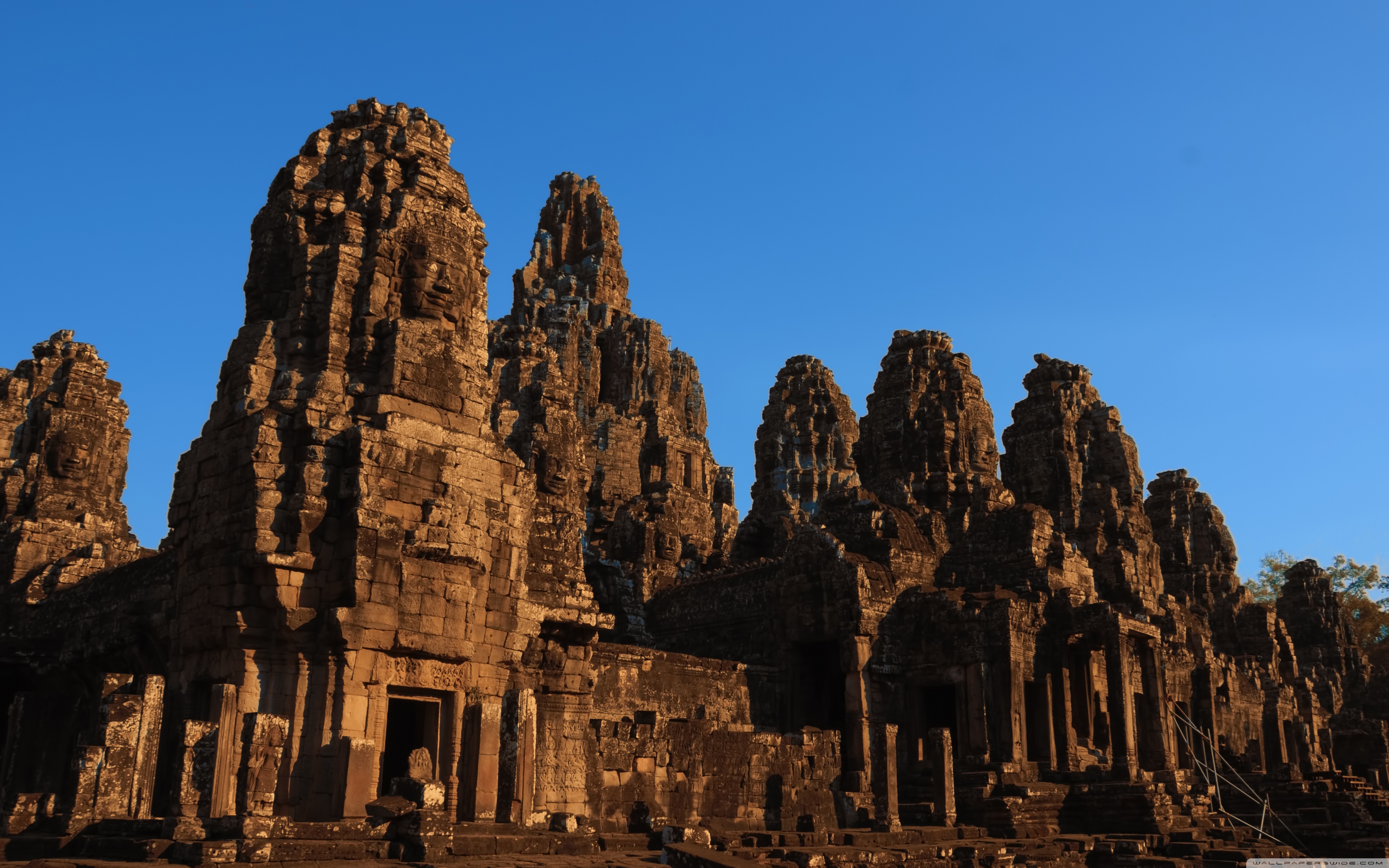 Bayon Temple In Cambodia Ultra HD Desktop Background Wallpaper For