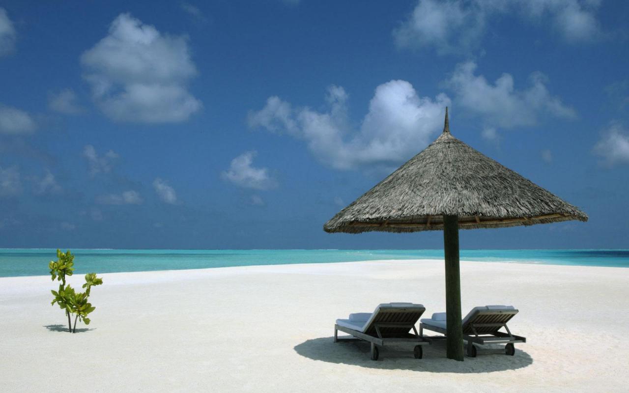 Tropical paradise island atoll white sand beach HQ WALLPAPER   95497