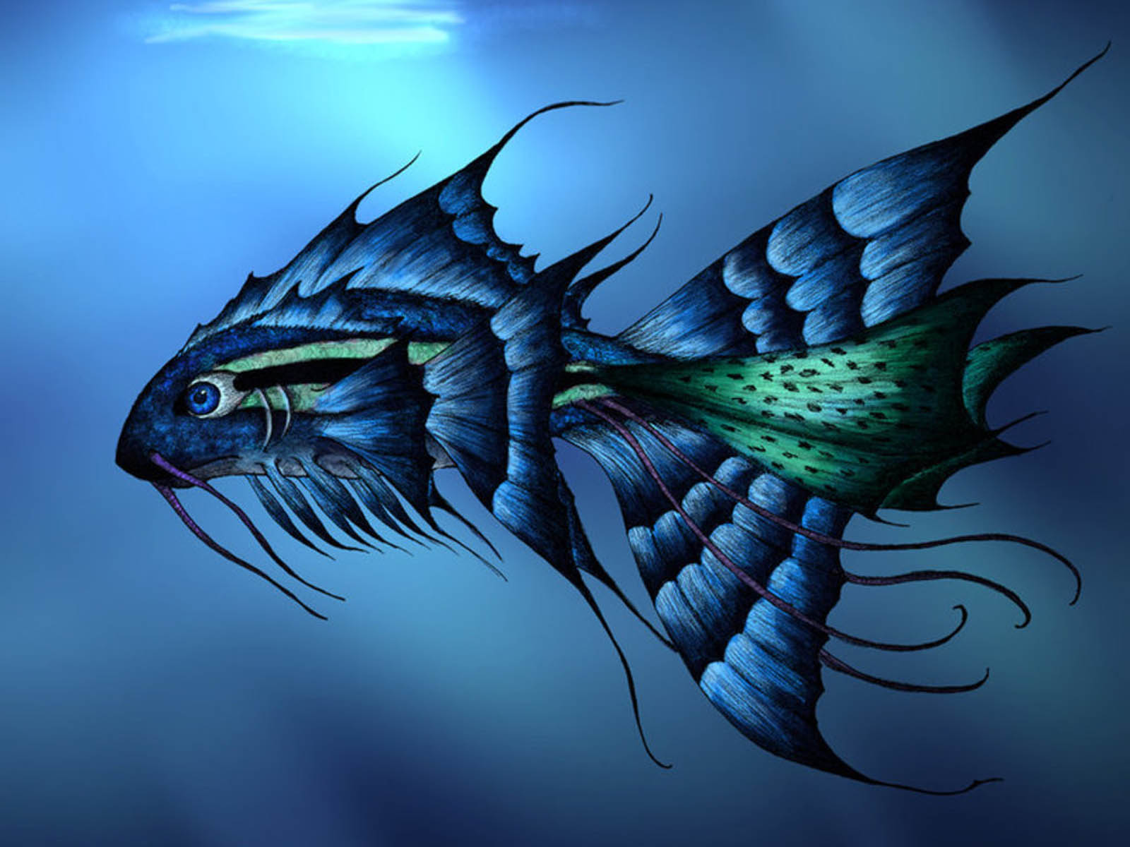 Wallpaper 3d Fish