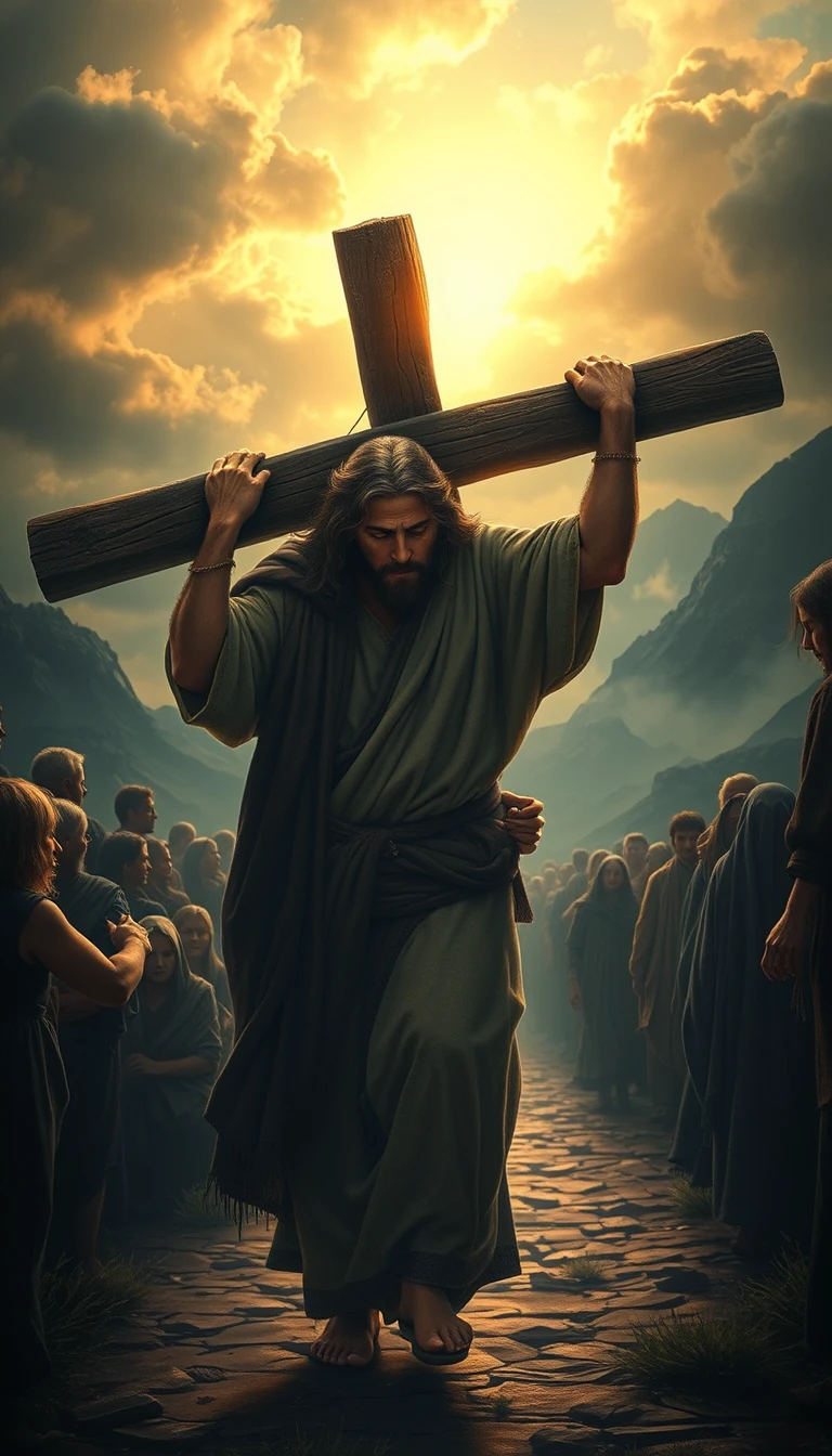 Jesus Carrying The Cross Wallpaper