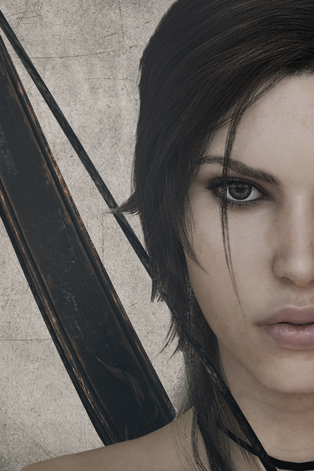 Tomb Raider iPhone Wallpaper Lara Portrait By Atomicxmario On