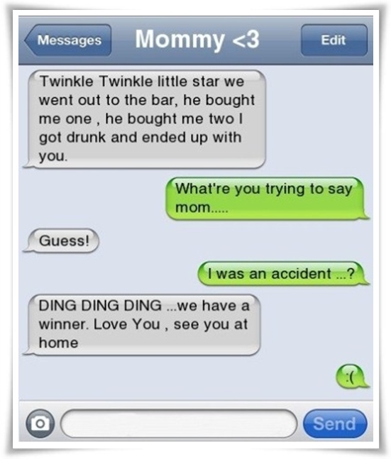 Best Mom Ever Funny iPhone Sms