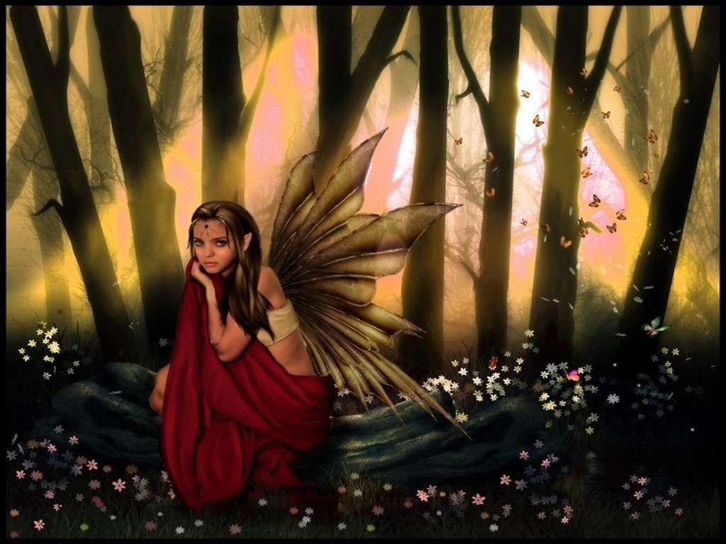 free spring fairy wallpaper