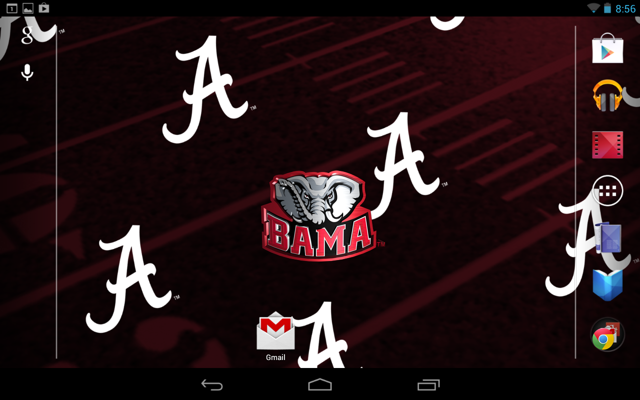 Officially Licensed Alabama Crimson Tide Live Wallpaper With Animated