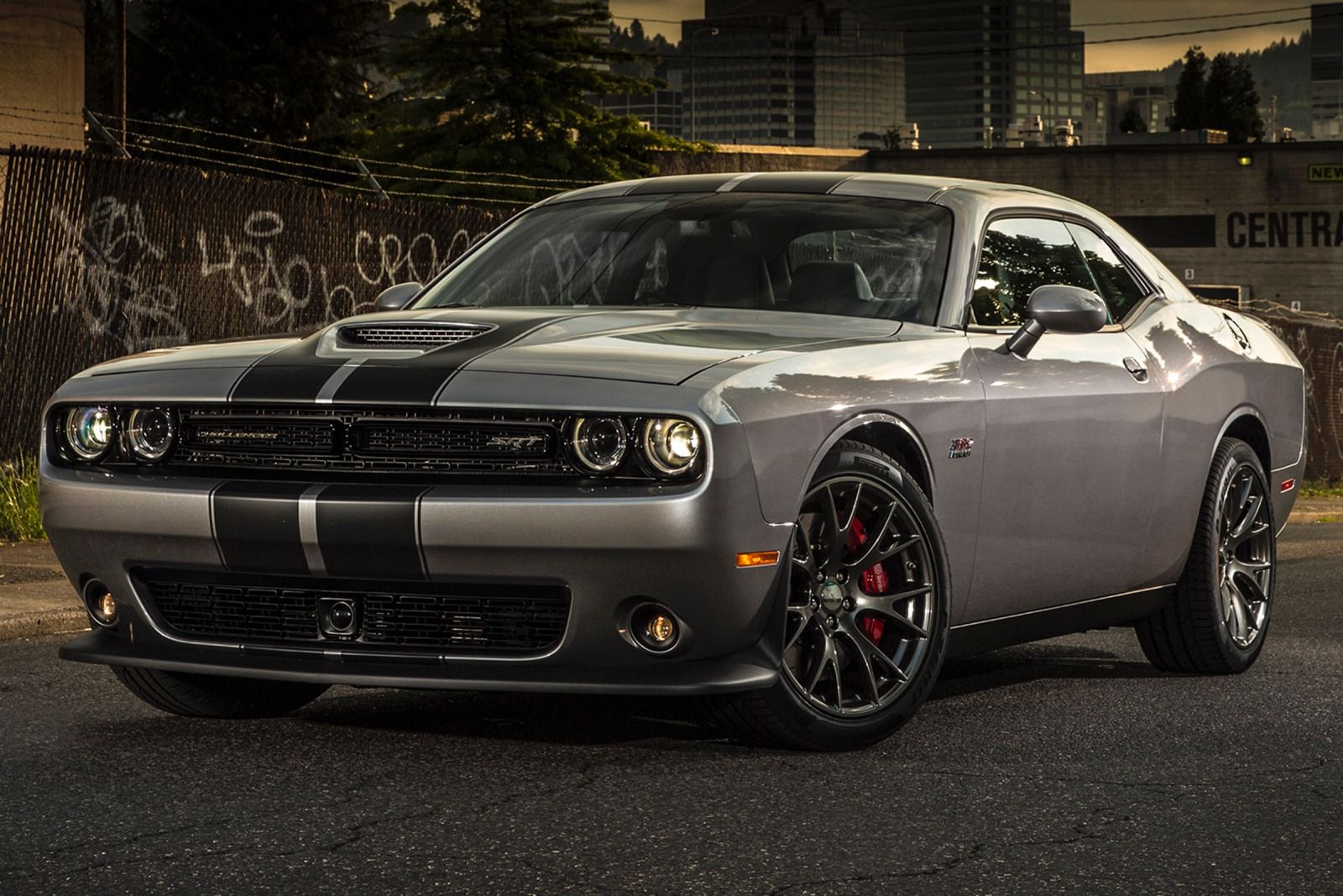 Billet Silver Challenger With Dual Rally Stripes Dodge