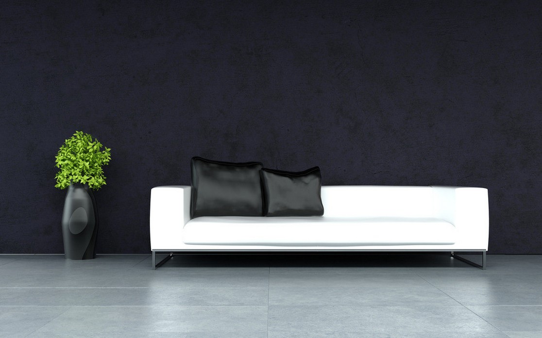 Wallpaper Sofa Living Room 3d Design House