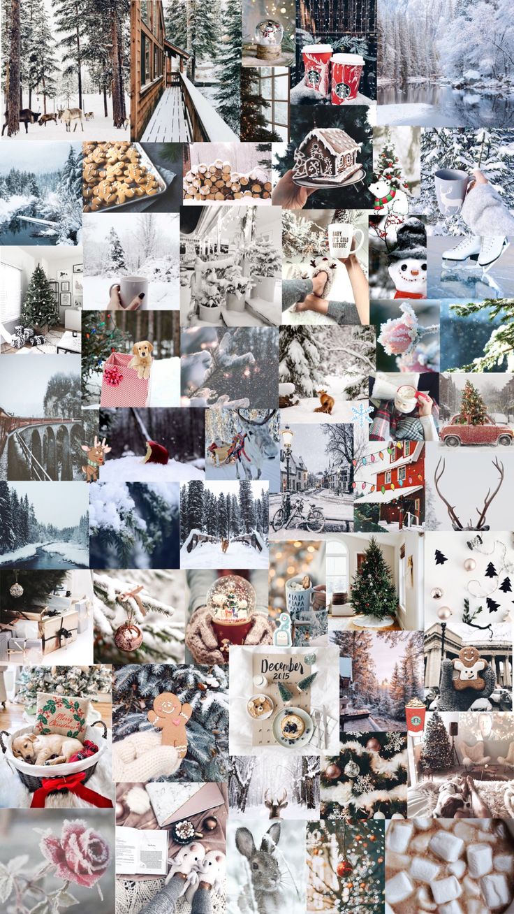 Winter Aesthetic Background Christmas Phone Wallpaper