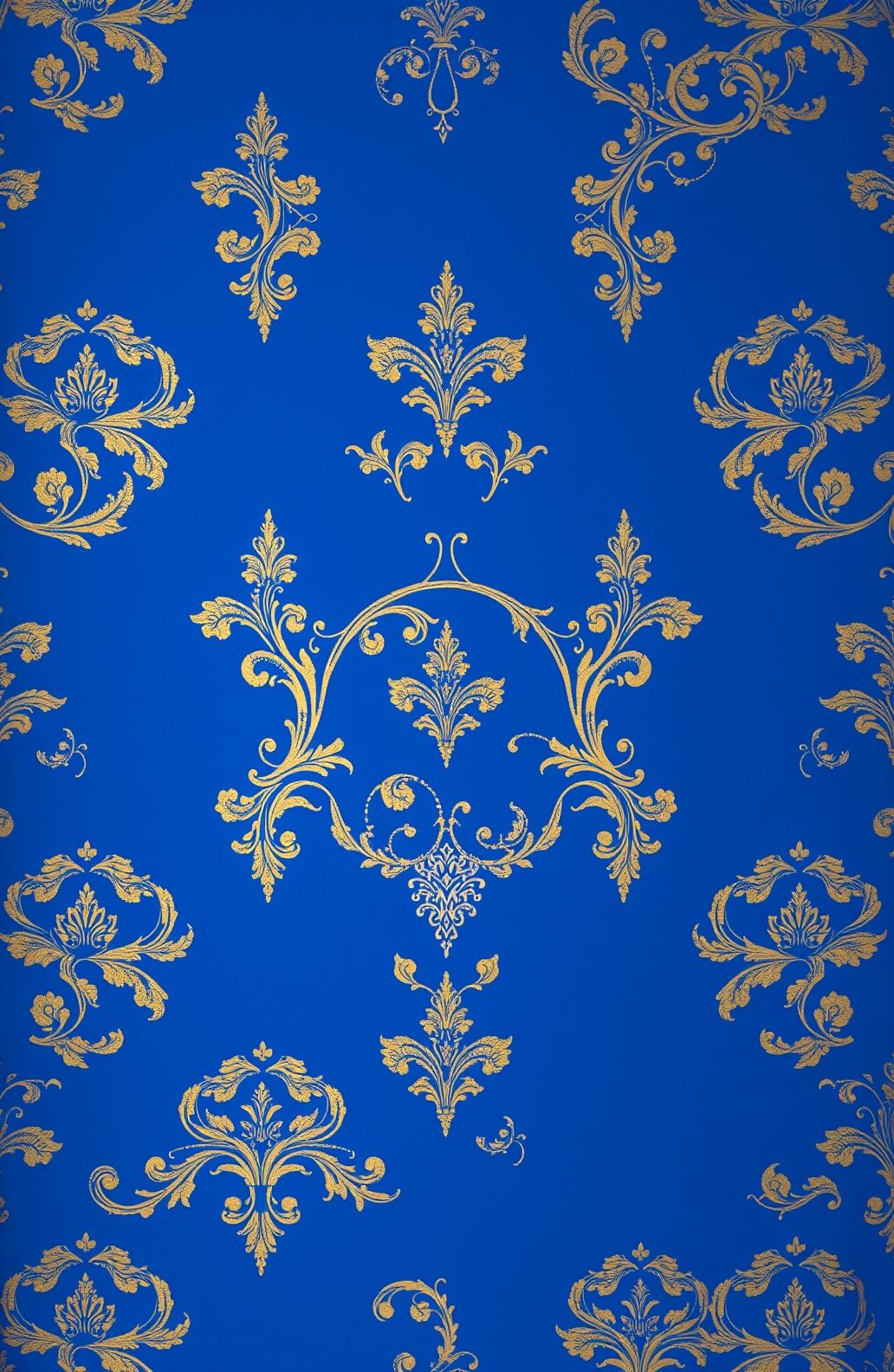Royal Blue And Gold Wallpaper