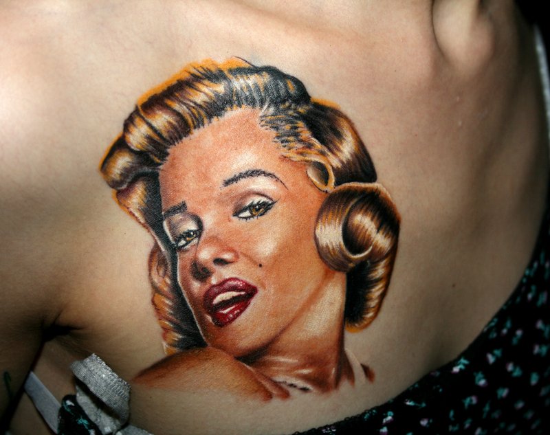 Marilyn Monroe Tattoos By Kobay Aone