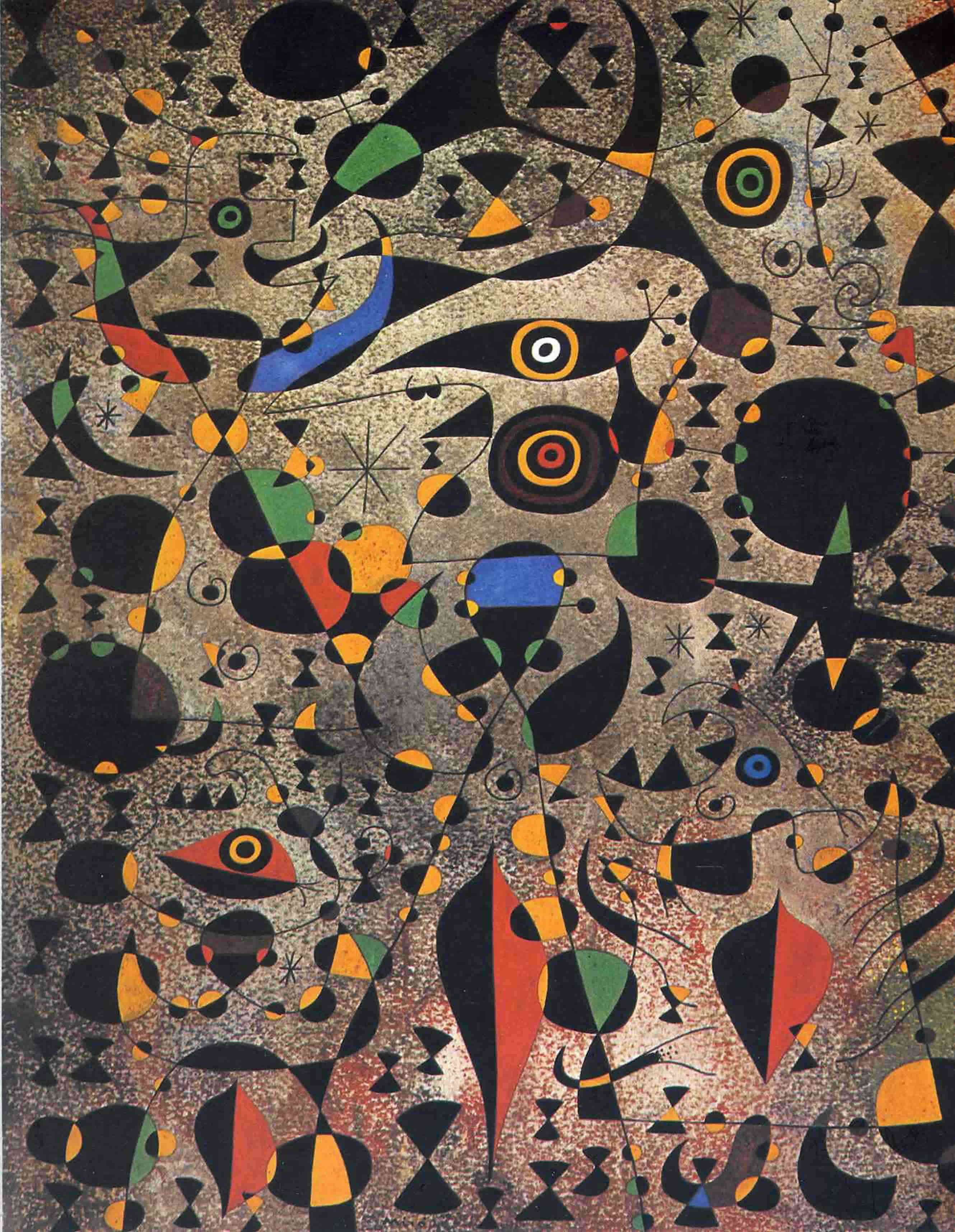 Women Encircled By The Flight Of A Bird Joan Miro