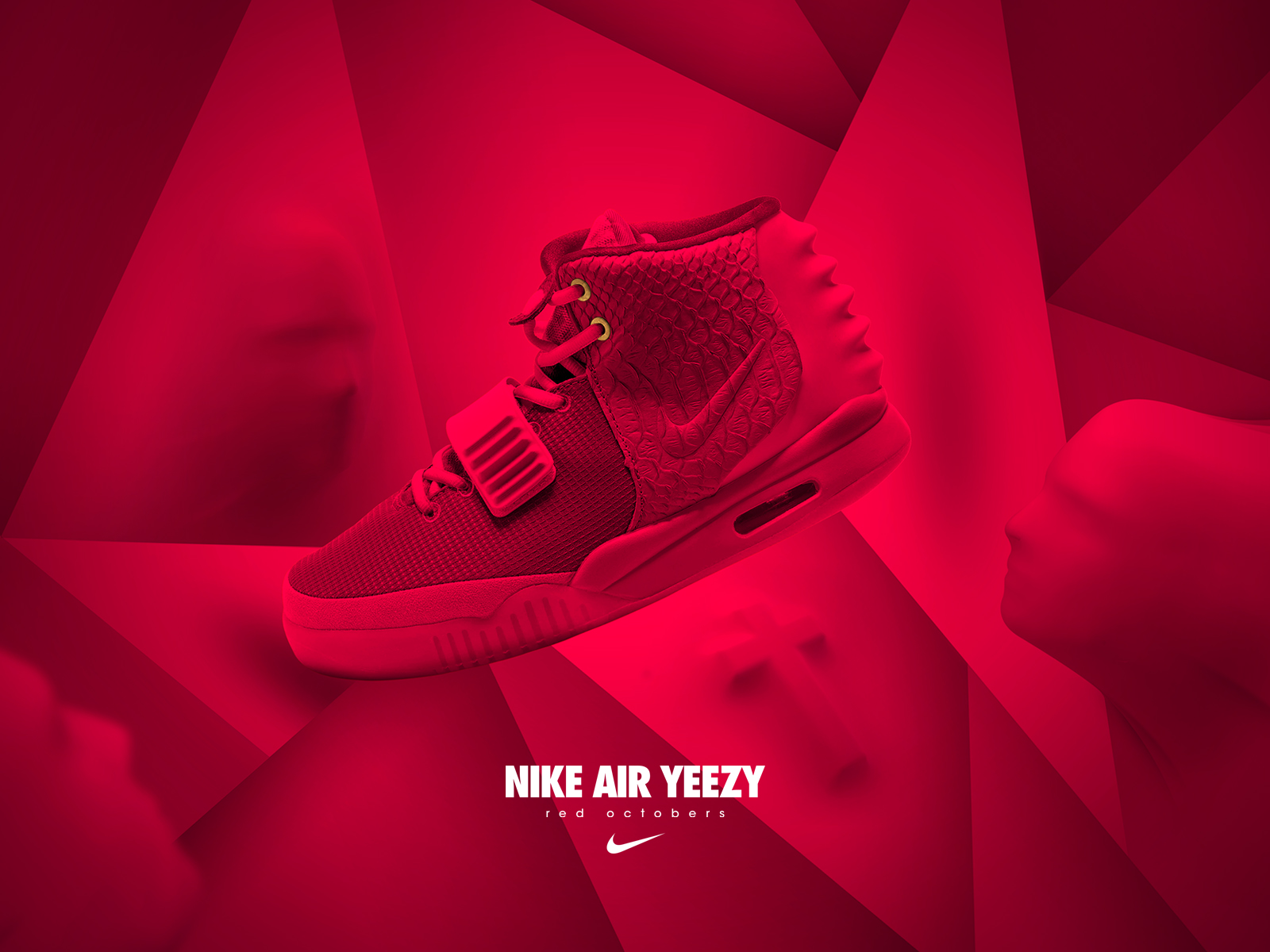 Todayshype Nike Air Yeezy Ii X Red Octobers Illustration By Leroy Van