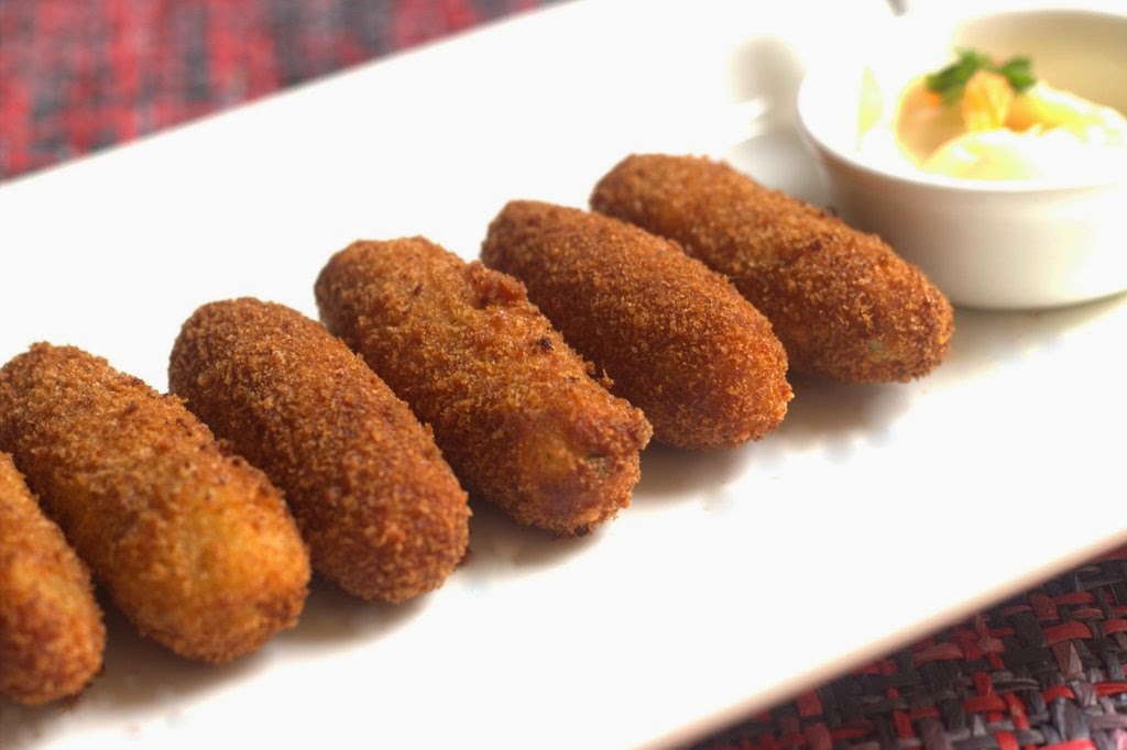 Shrimp And Cheese Croquettes Cutlets Or Try Potato