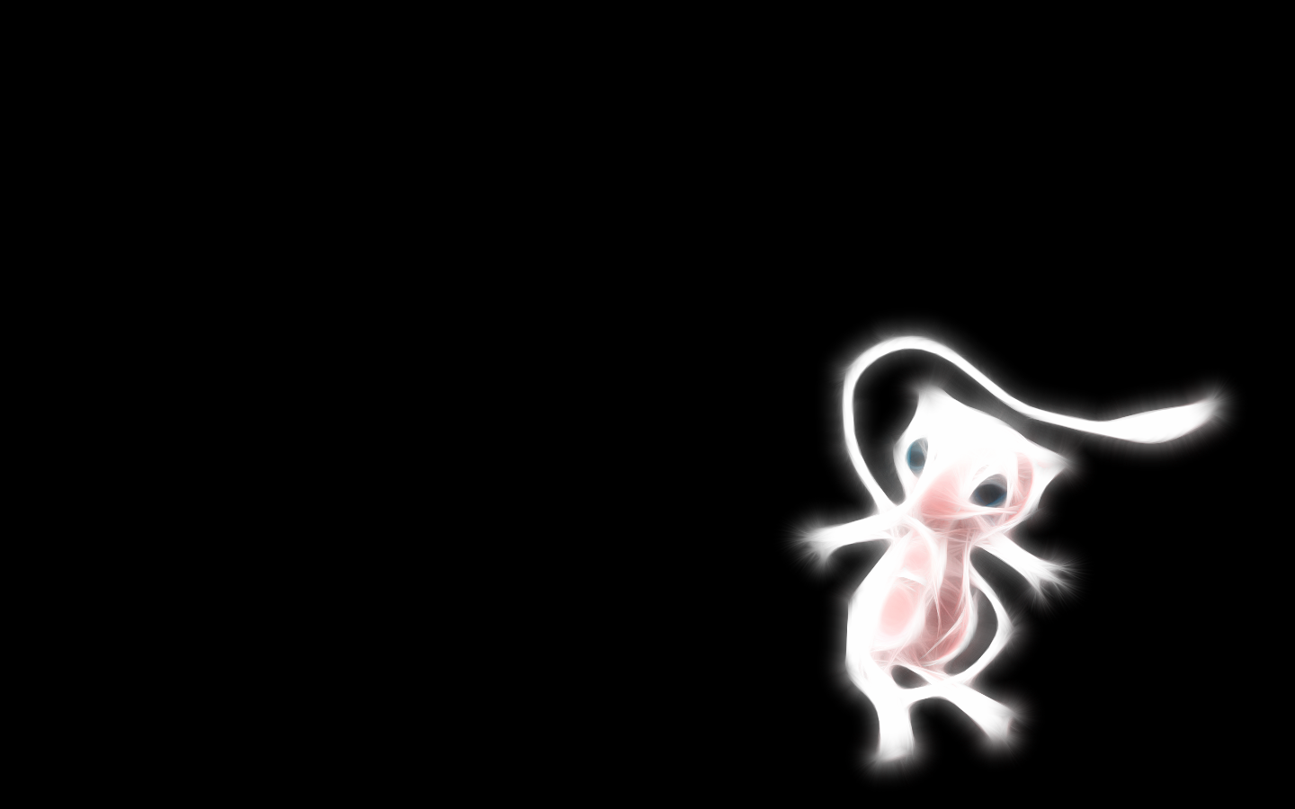 Pokemon Mew Wallpaper Black Background