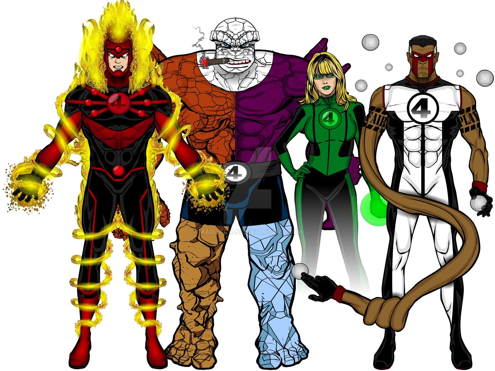 Fantastic Four Firestorm Metamorpho Green Lantern And Mr