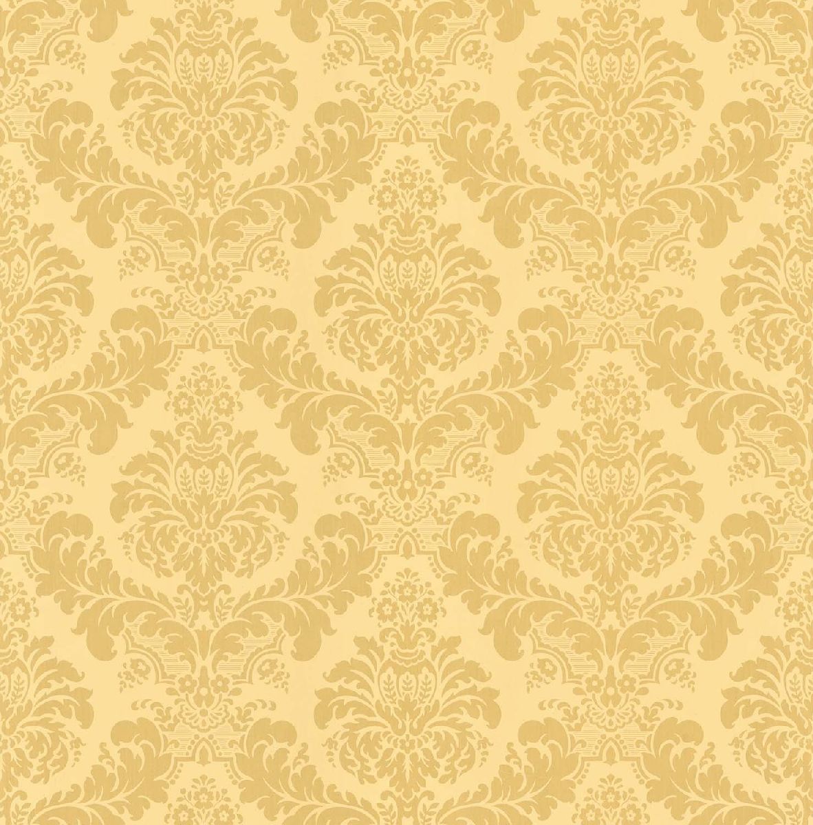 Decowunder Wallpaper Vinyl Baroque Pattern Gold