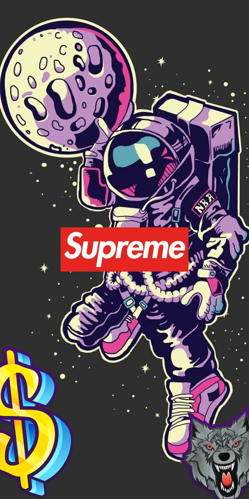 Superior Supreme Logo Space Theme A4vxxrc022bsw2bo Wallpaper