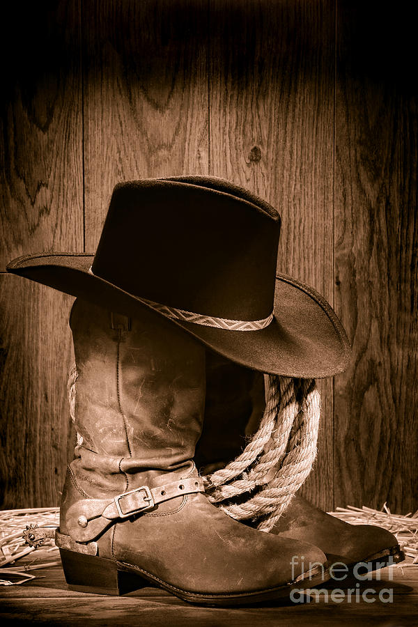 Boots Photograph Cowboy Hat And By Olivier Le Queinec
