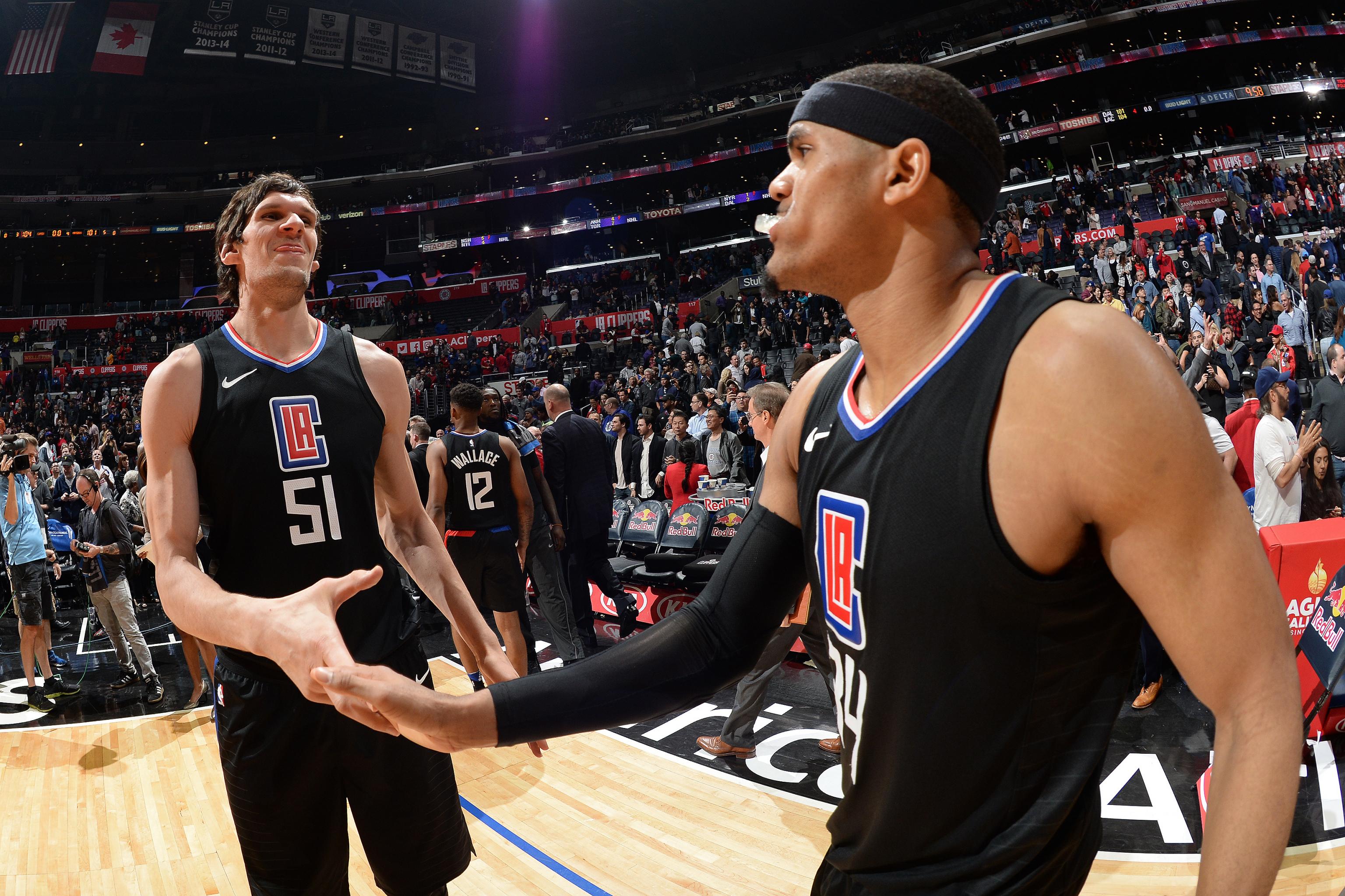 Clippers Boban Marjanovic And Tobias Harris Take Their Bromance