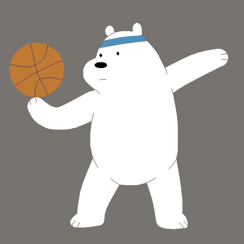 Ice Bear Has The Ball By Saffronpanther