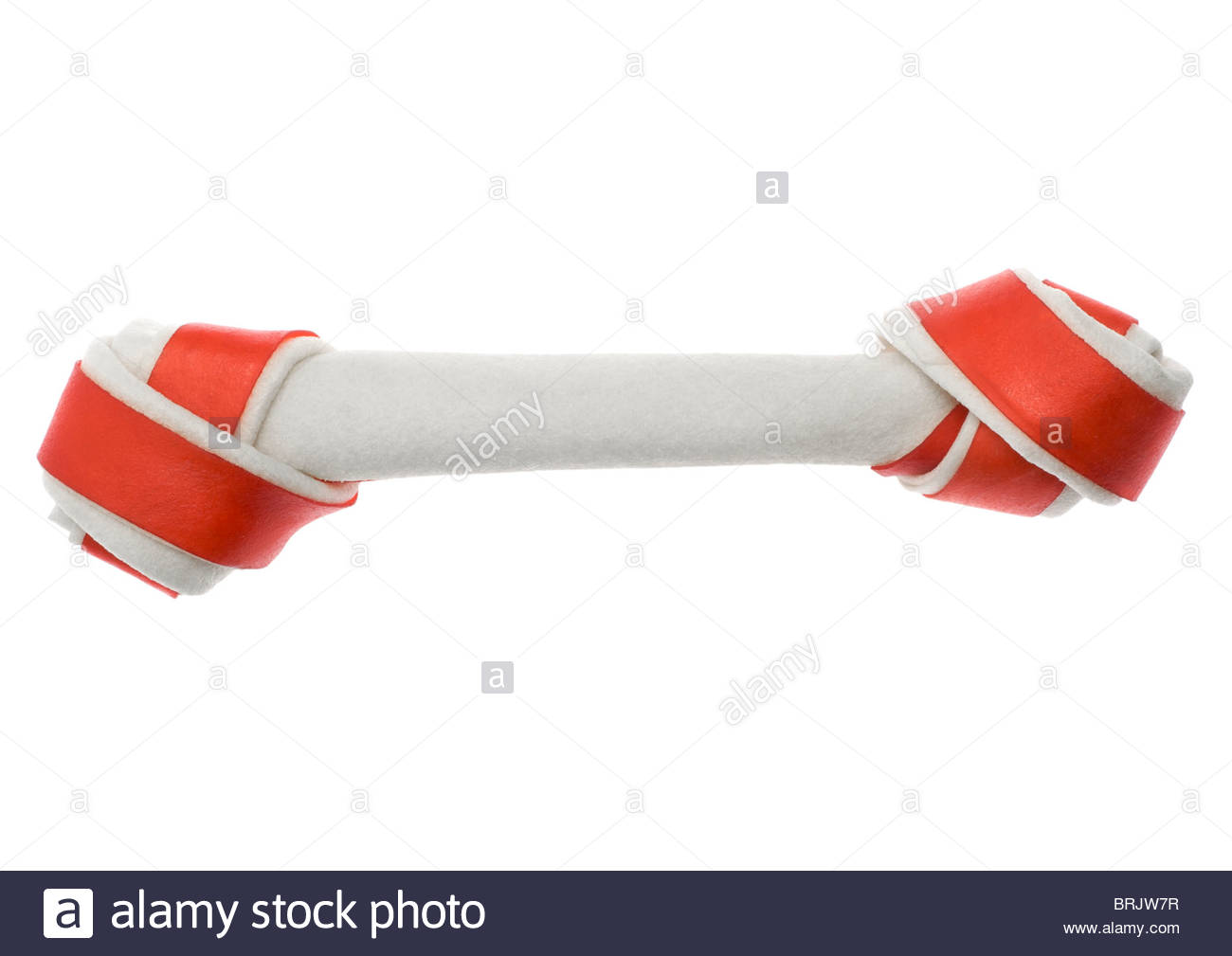 Free download Rawhide bone dog chew on white background Stock Photo
