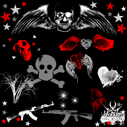 Punk Rock Skulls Background Themes