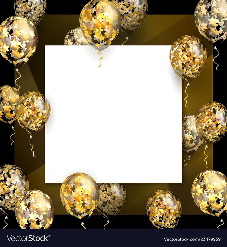 Free download Balloon with Golden Stars on Square Realistic Frame Vector  EPS 10 [735x798] for your Desktop, Mobile & Tablet | Explore 16+ Golden  Birthday Wallpapers | Birthday Background, Birthday Backgrounds, Golden  Retriever Backgrounds