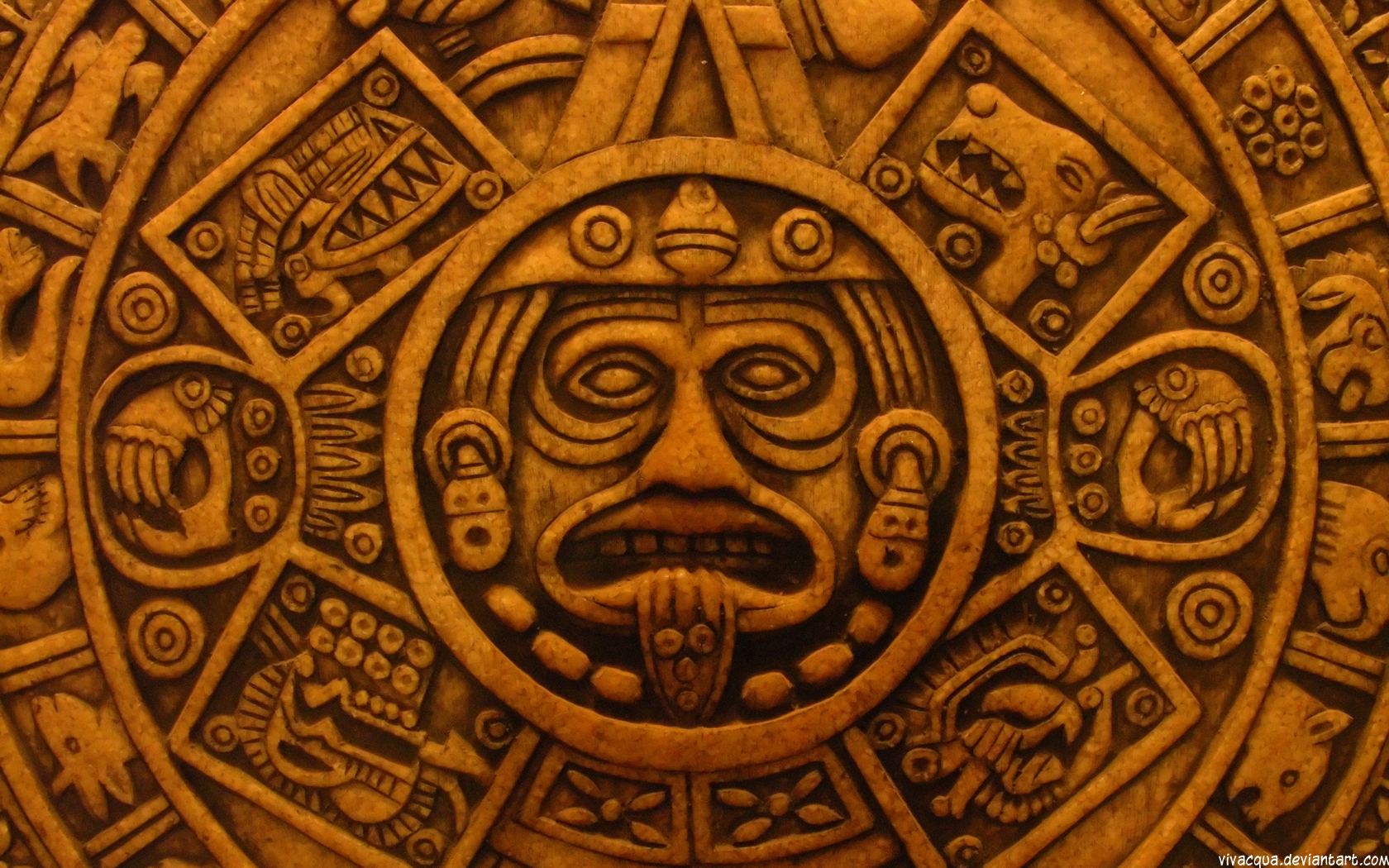 Aztec Calendar By Vivacqua Customization Wallpaper HDtv