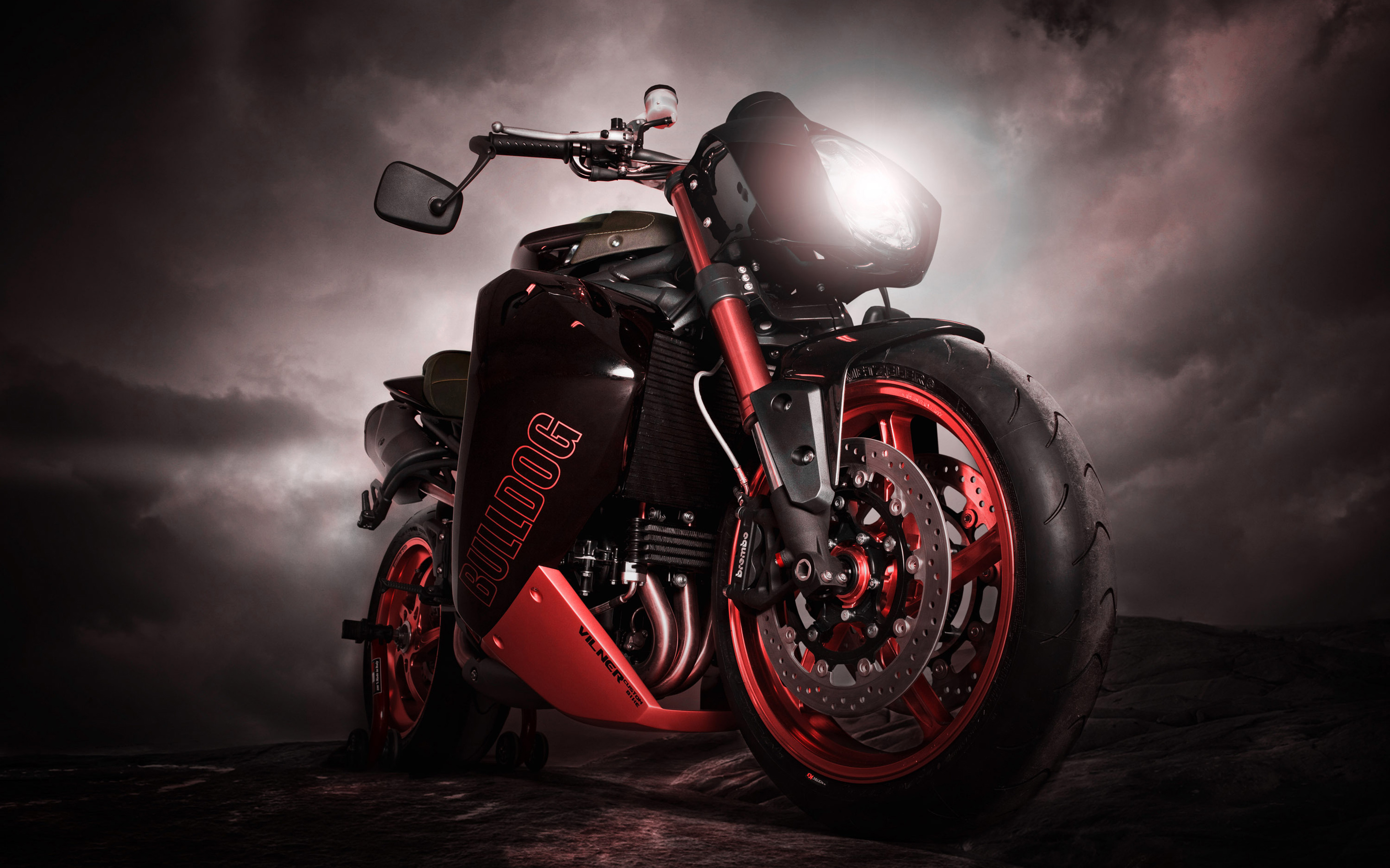 Bulldog Triumph Motorcycle HD Wallpaper