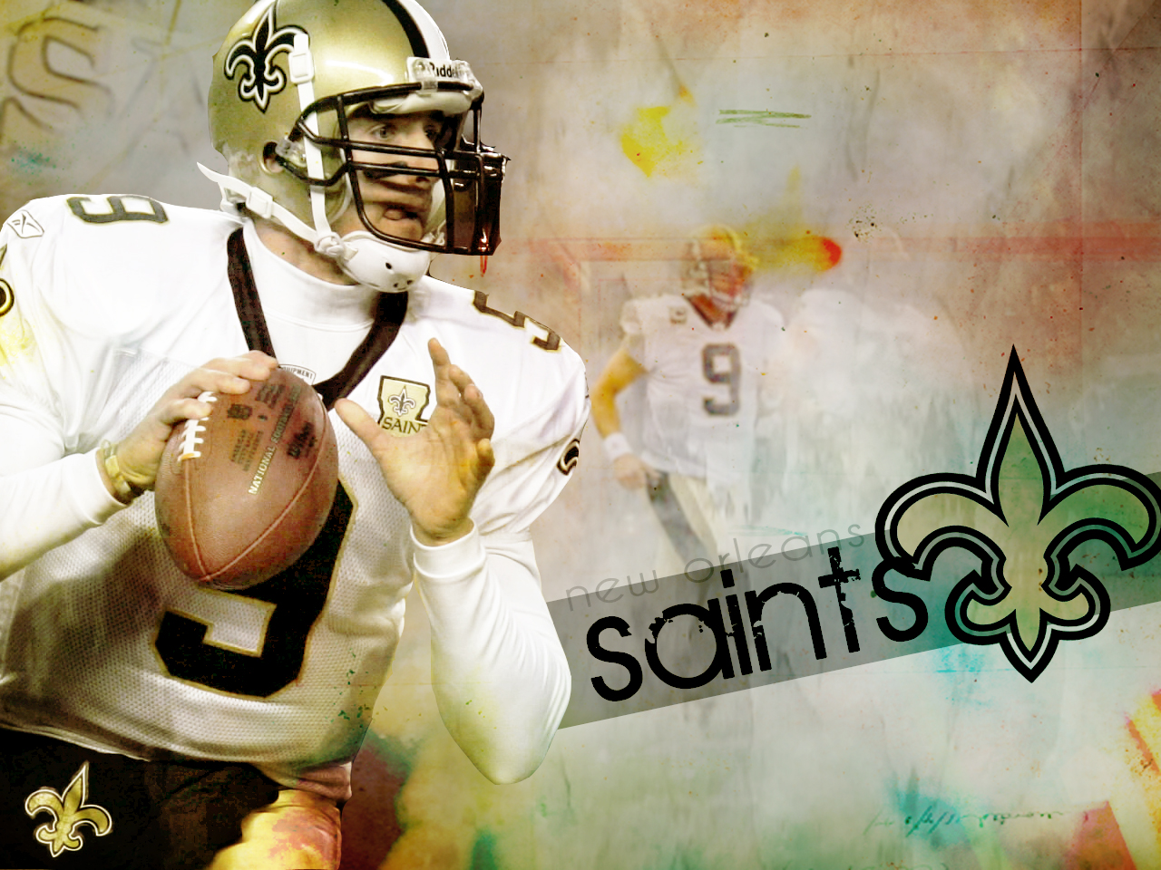 Drew Brees By Hell O X