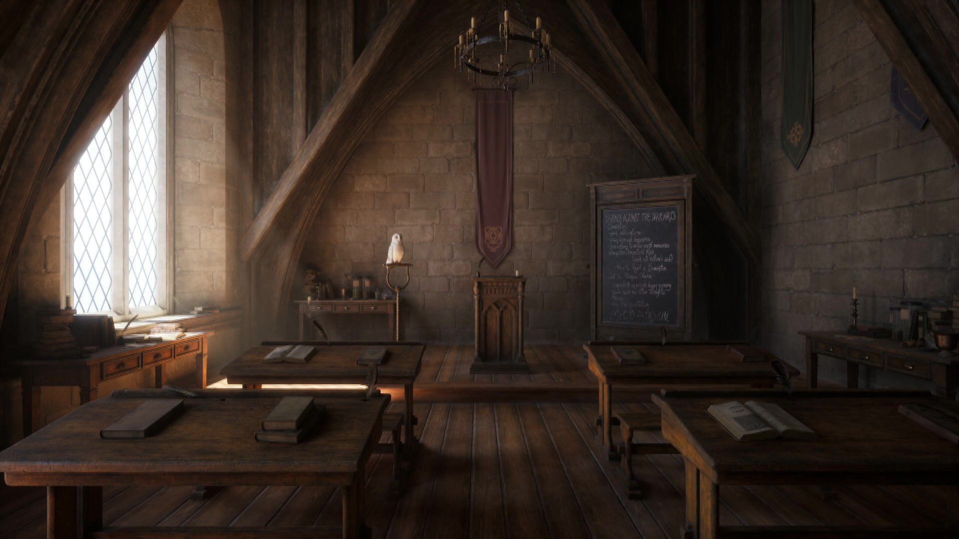 Harry Potter style Magical Classroom Scene Creating for Games